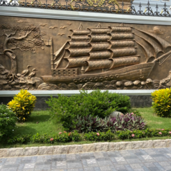 Tranh phù điêu về thuyền