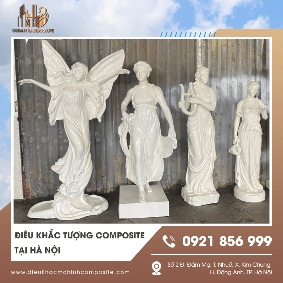 Tượng composite điêu khắc tinh xảo tại Hà Nội