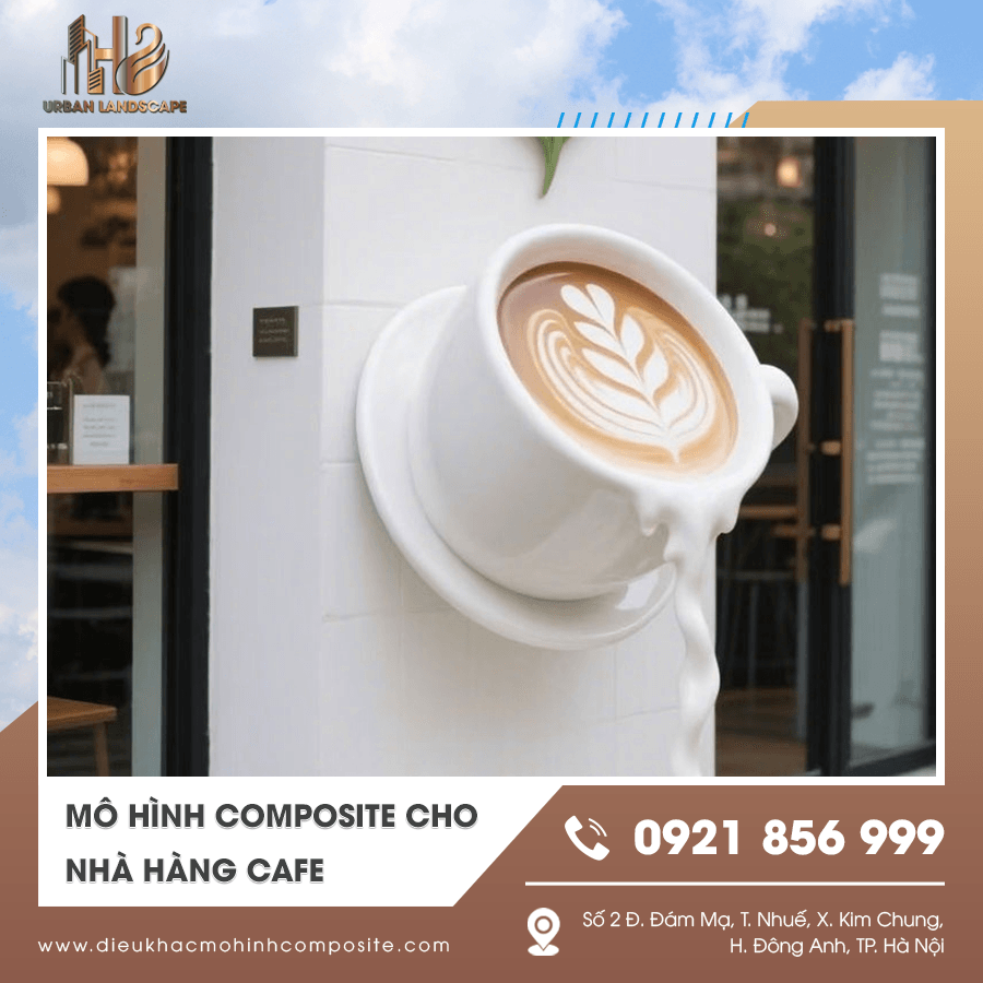 Mô hình composite decor quán cafe theo phong cách riêng