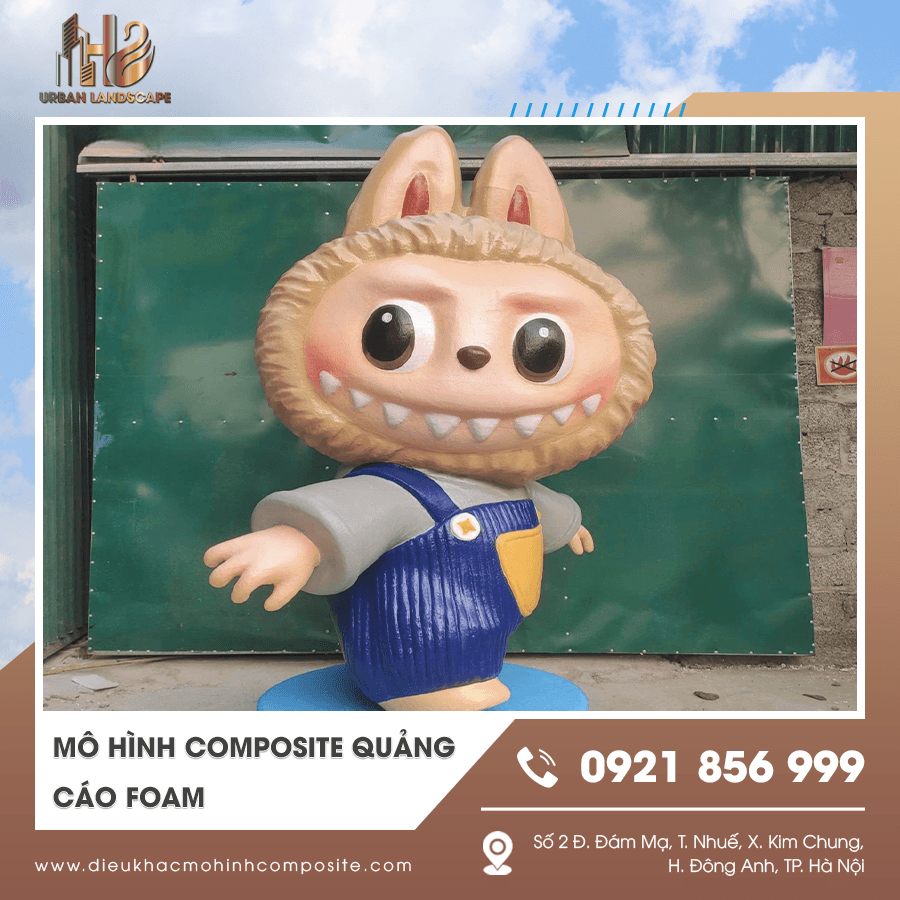 Mô hình composite quảng cáo foam thiết kế theo yêu cầu