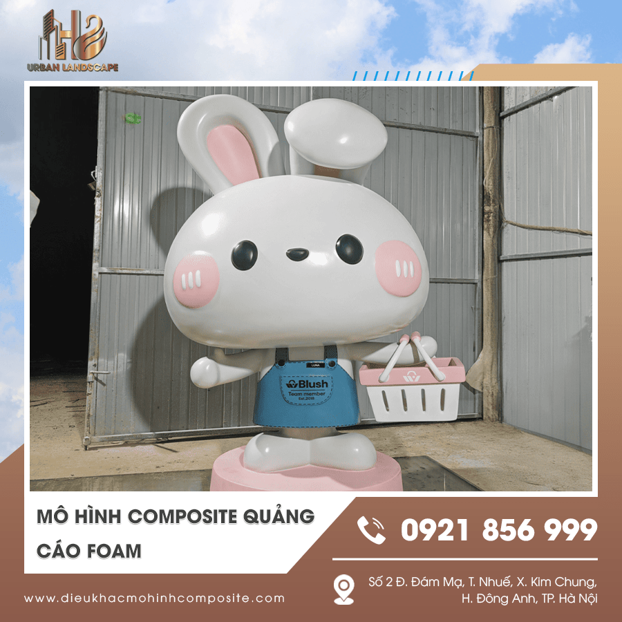 Mô hình composite quảng cáo foam kích thước lớn