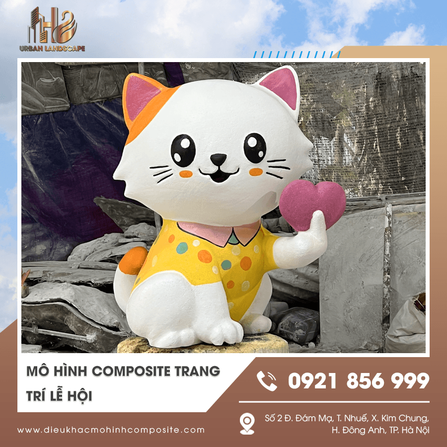 Mô hình composite trang trí lễ hội ngoài trời