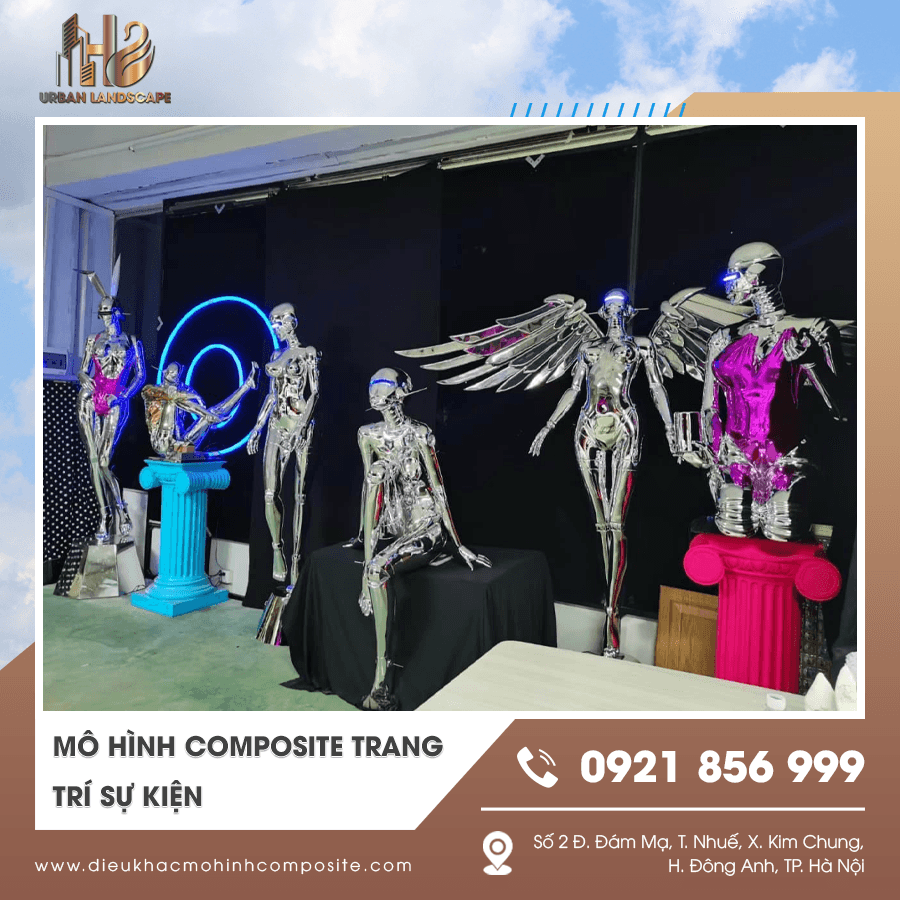 Chi tiết mô hình composite trang trí chương trình