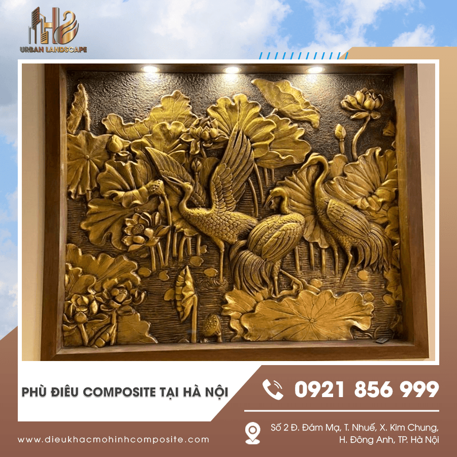 Phù điêu composite thiết kế riêng tại Hà Nội