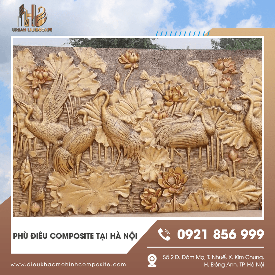 Sản phẩm phù điêu composite sử dụng tại Hà Nội