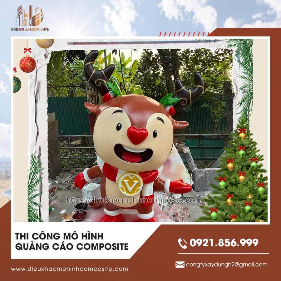 Thi công mô hình quảng cáo Composite