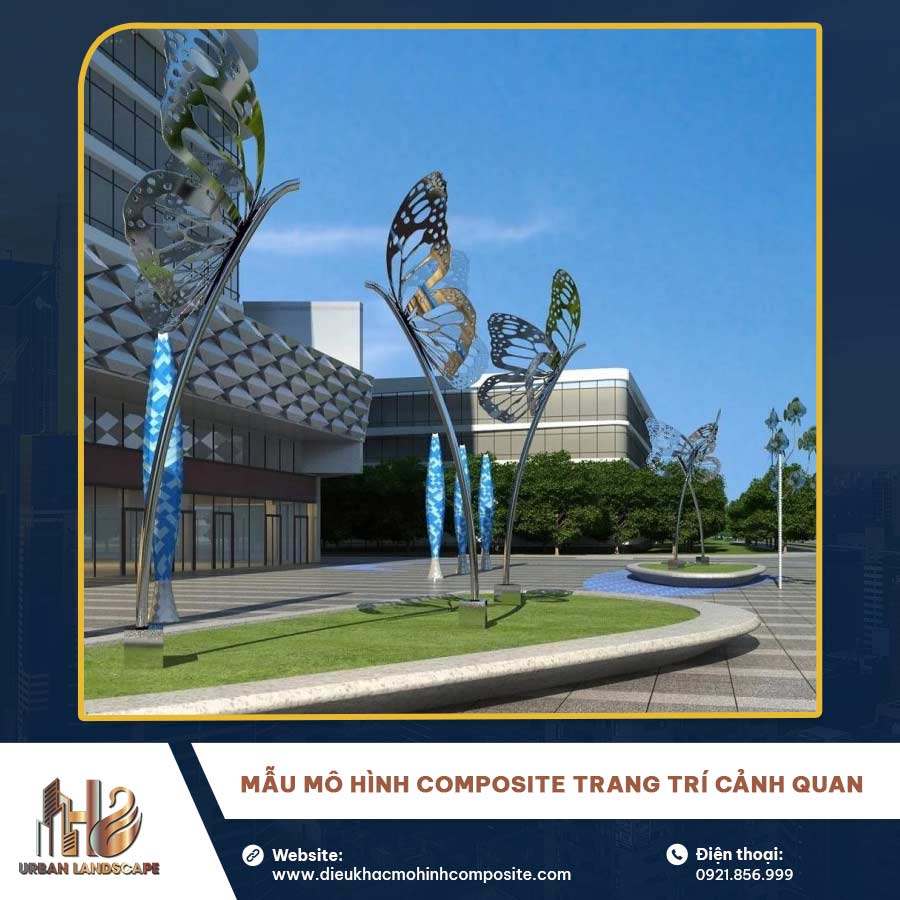 Mẫu mô hình Composite trang trí cảnh quan